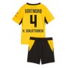 Borussia Dortmund Nico Schlotterbeck #4 Hjemmedraktsett Barn 2026-27 Kortermet (+ korte bukser)